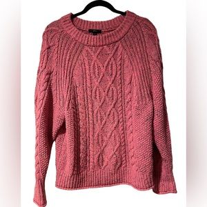 J.CREW Donegal Cable Knit Sweater